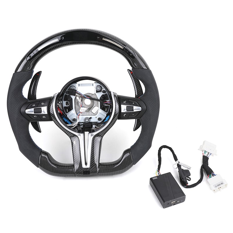 Egyedi karbon LED kormánykerék BMW M4 F82 F10 F30 F22 F25 F26-hoz